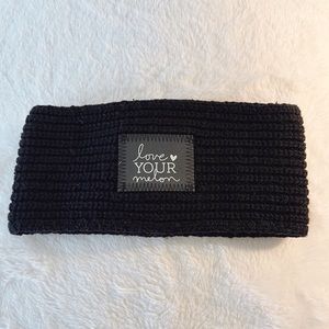 Love Your Melon Black Knit Headband